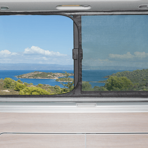 FLYOUT Moustiquaire Fenêtre Porte Coulissante Gauche VW T6.1/T6/T5 (Beach à partir de 2011)