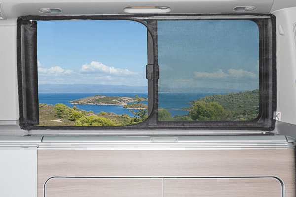 FLYOUT Moustiquaire Fenêtre Porte Coulissante Gauche VW T6.1/T6/T5 (Beach à partir de 2011)