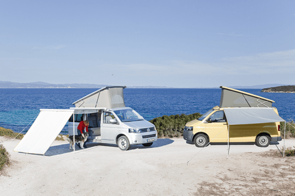 100400061 - Paroi frontale pour la marquise enroulable d'origine du T5/T6/T6.1/T7 Volkswagen California