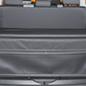 FLEXBAG Grand sac de rangement cache-coffre T6.1 / T6 / T5 Volkswagen California Beach / Multivan avec banquette 3 places - Noir Titane