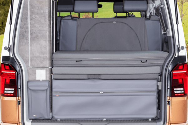 FLEXBAG Sac de rangement cache-coffre arrière T6.1 Volkswagen California avec banquette 2 places - Palladium