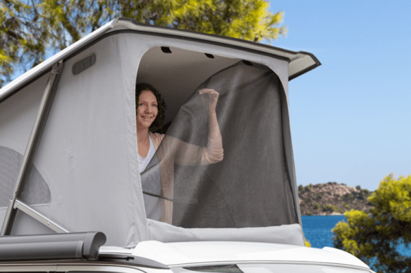 Moustiquaire Grande Ouverture Frontale ISO*TOP Volkswagen California Toit Electrique 