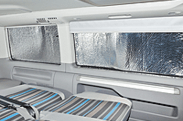 Isolation intérieure pour la vitre latérale gauche des T5 /T6/T6.1 avec habillage VT montant B-C gauche sans porte coulissante