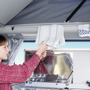 Jeu de 2 crochets porte serviette manteau avec corde étendage pour Volkswagen T4