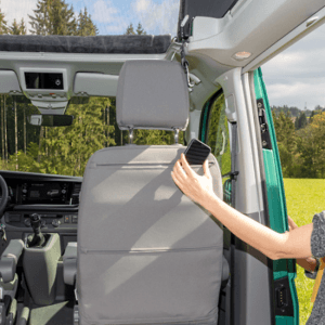 100705765 - Housses sièges avant Volkswagen T6/T6.1  California Coast Ocean Circuit Gris Palladium