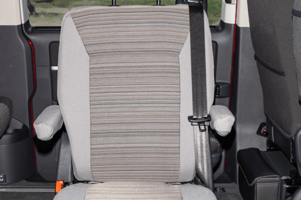 Housse de siège individuel pivotant arrière Volkswagen California Coast Beach T5/T6/T6.1 Mixed dots Gris Palladium