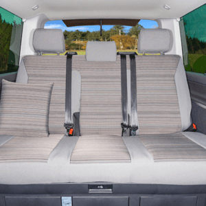Housse banquette 3 places Volkswagen California Coast & Beach Mixed Dots Gris Palladium