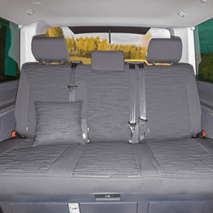 Housse de banquette arrière 3 places Volkswagen Brandrup avec accoudoir  Circuit Titanium Black