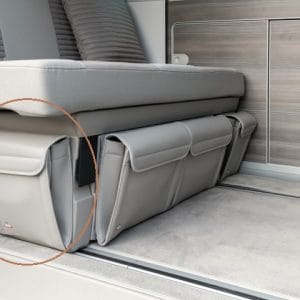 100706753 - 1 POCHE POUR LE COTE DROIT BANQUETTE LIT " GRIS CLASSIQUE"