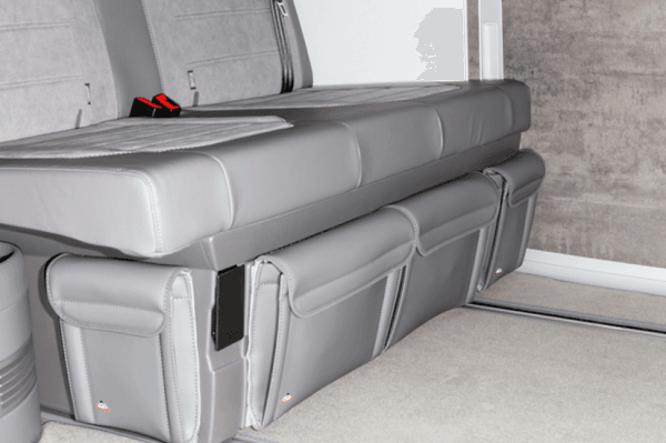 Poche de rangement côté banquette lit Volkswagen California & Multivan  Palladium Cuir