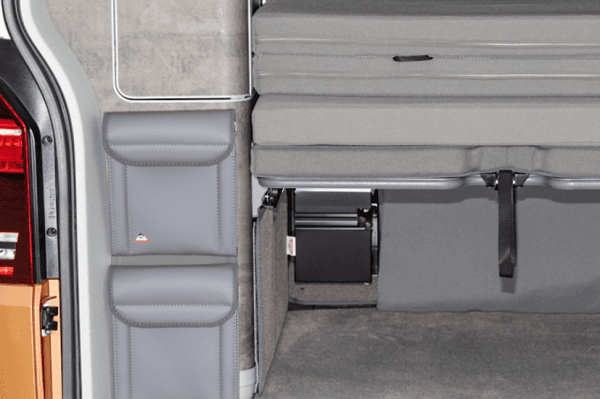 2 Poches de rangement arrière penderie Volkswagen California T5/T6/T6.1Gris Palladium