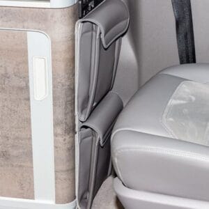 2 Poches de rangement cuisine Volkswagen California T5/T6/T6.1 Gris Palladium Cuir