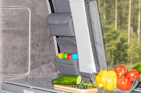 Pochette de rangement cuisine porte-épices Volkswagen California T5/T6/T6.1 Gris Palladium