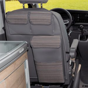 Dos de sièges MULTIBOX + 2 poches Volkswagen California T5/T6/T6.1 Mixed Dots Gris Palladium