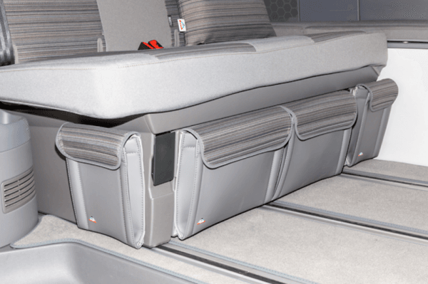 Poche de rangement côte droit banquette lit Volkswagen California & Multivan Mixed Dots Gris Palladium
