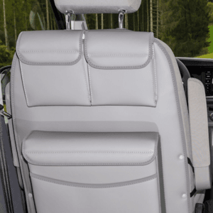 Dos de siège 2 poches + Multibox California Beach Multivan T5/T6/T6.1 Palladium Cuir