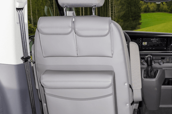 Dos de siège 2 poches + Multibox California Beach Multivan T5/T6/T6.1 Palladium Cuir