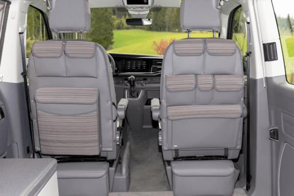 Rangement base de siège MULTIBOX Amovible Volkswagen California T5/T6/T6.1 Gris Palladium