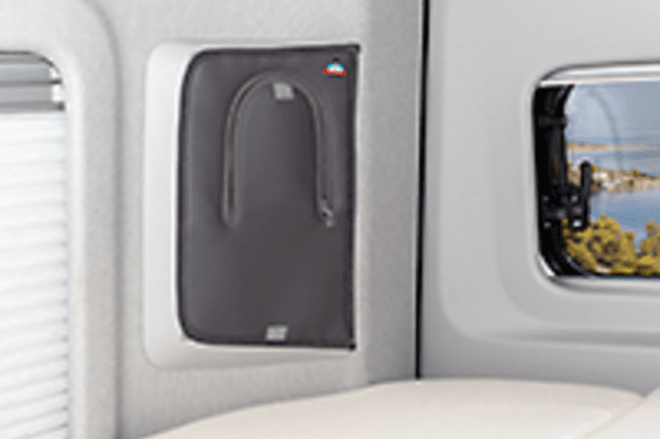 Pochette de rangement zippée montant porte arrière Grand California 680 Gris Palladium 