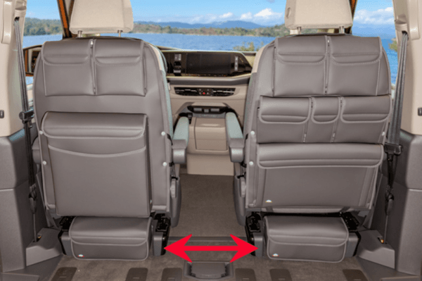 Sac de rangement isotherme MULTIBOX CarryBag amovible Volkswagen T7 Multivan Raven Cuir