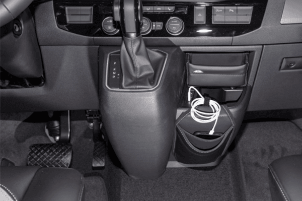 Poche de rangement TIALO Box tableau de bord Volkswagen T6.1 Titanium Black