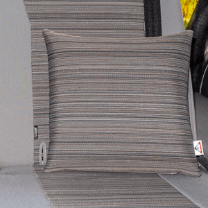 Coussin Oreiller Van Aménagé Volkswagen & Mercedes Mixed Dots Gris Palladium  