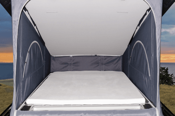 Drap-House lit supérieur IXTEND Volkswagen California T6.1 Velours Nickel