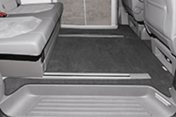Tapis Espace Passager 2 rails au sol Volkswagen California T6.1 Coast Océan Titanium Black