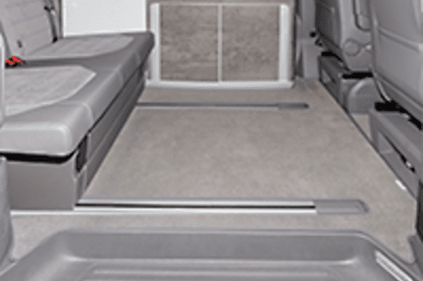 Tapis Espace Passager 3 rails au sol Volkswagen California T6.1 Coast Océan Gris Palladium