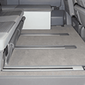 Tapis espace voyageurs Volkswagen California T6.1 Beach banquette 2 places Gris Palladium