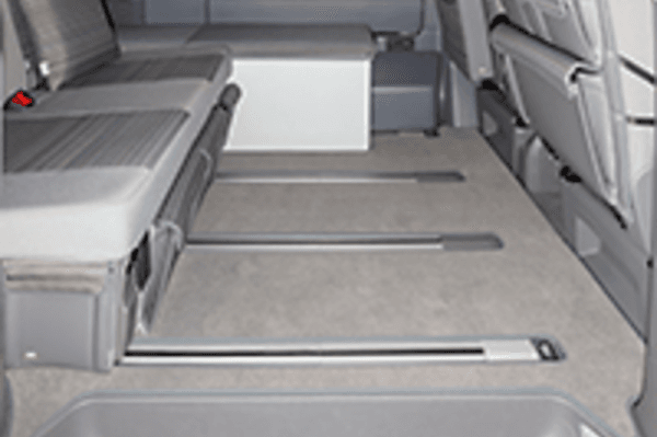 Tapis espace voyageurs Volkswagen California T6.1 Beach banquette 2 places Gris Palladium