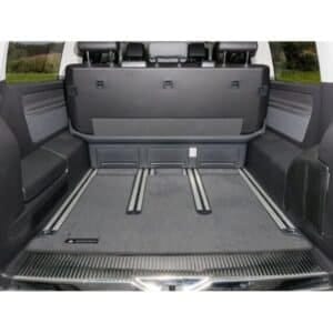 100708619 - Tapis de Coffre Noir Titane pour banquette 3 Places Volkswagen California Beach & Multivan T5/T6/T6.1