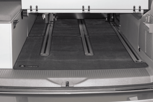 Tapis de coffre Noir Titane les T6.1 Volkswagen California Beach banquette 2 places