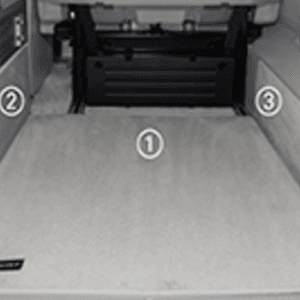 TAPIS DE COFFRE, PROTECTION PENDERIE GAUCHE "GRIS PALLADIUM"