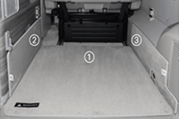 TAPIS DE COFFRE, PROTECTION PENDERIE GAUCHE "GRIS PALLADIUM"