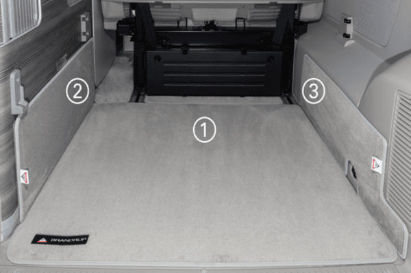 Tapis espace de chargement du coffre Volkswagen T5/T6 California Confort Coast Océan