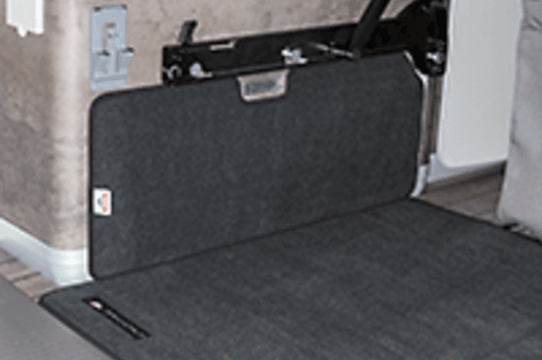 Tapis de coffre penderie gauche Titanium Noir T6.1 Volkswagen California Coast Océan