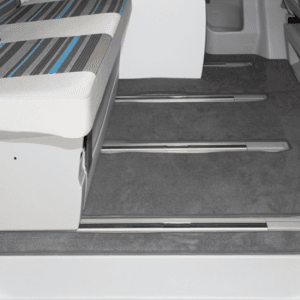 Tapis espace passager Volkswagen California T5/T6 Beach Noir Titane Banquette 2 places