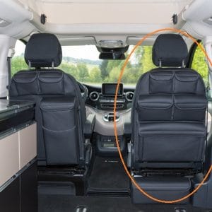 102706220 - Dos de siège passager 5 poches Noir Lugano Classe V Marco Polo