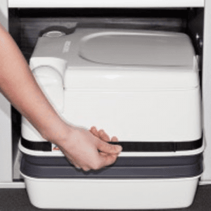 102302001 - WC Chimique Tehtford Porta Potti 335 Qube avec sangle de manutention - tous véhicules de loisirs & vans