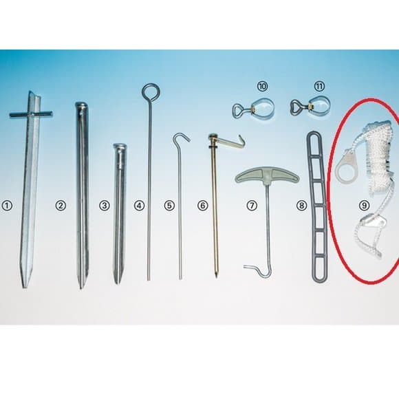 Cordelette fixation pour tente auvents et stores - vans aménages et camping-car