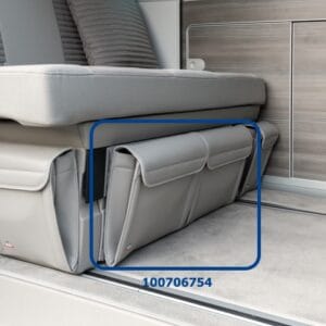 100706754 - 2 POCHES SOUS LE COFFRE BANQUETTE LIT 2 PLACES  " GRIS CLASSIQUE"