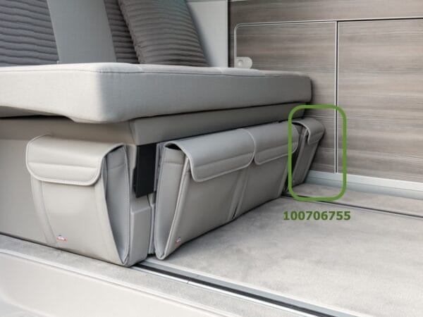 100706755 - 1 POCHE SOUS LE COFFRE BANQUETTE LIT 2 PLACES TRAPPE A SKI  " GRIS CLASSIQUE"