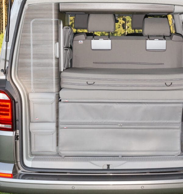 100706759 - 2 Poches rangement penderie Volkswagen California T5 / T6 Gris Moonrock Cuir