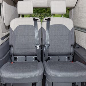 Les housses Second Skin® pour VW T7 California Ocean / Coast, dessin "Mèlange Raven / Sandwick"