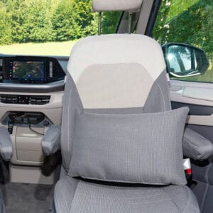 Coussin 50 x 30 cm pour VW T7 California / Multivan, dessin « Ribella Raven » .