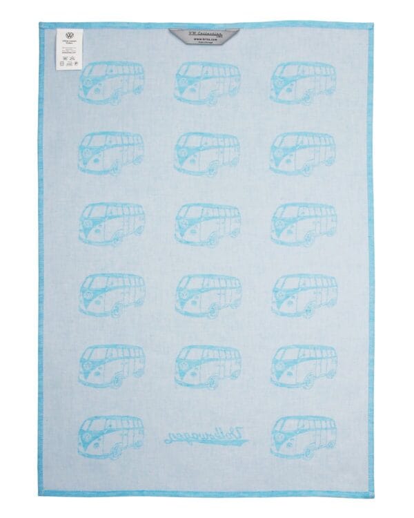 VW T1 Combi Torchon à vaisselle, 2 pièces - rouge/bleu - Plaisir d'offrir – Image 2