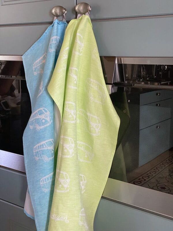 VW T1 Combi Torchon à vaisselle, 2 pièces - rouge/bleu - Plaisir d'offrir – Image 10