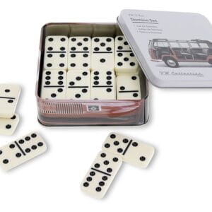 VOLKSWAGEN BUS VW T1 Combi Set d'Domino dans une boîte métallique