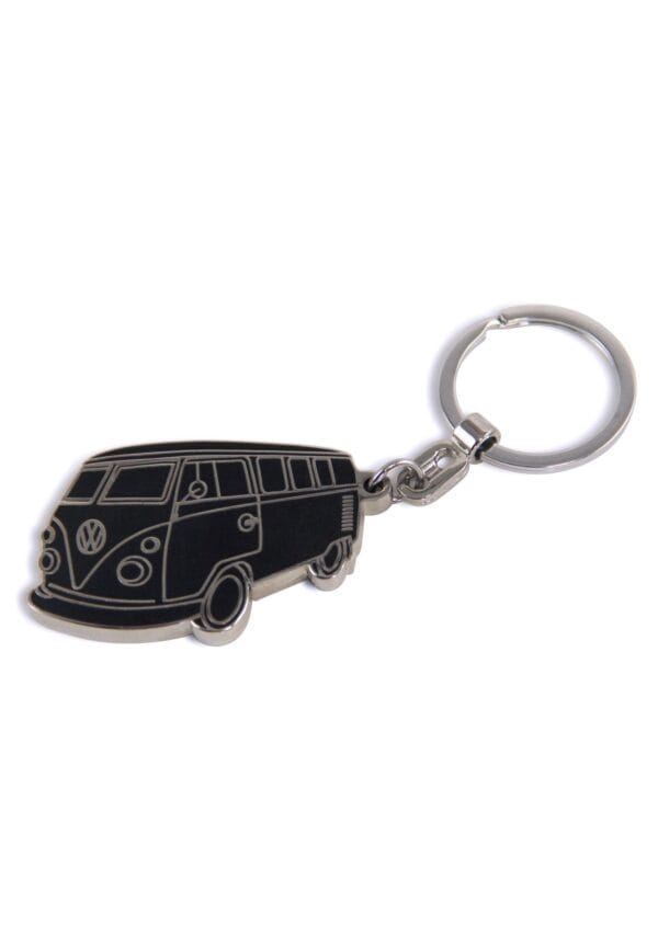 VOLKSWAGEN BUS VW T1 Combi Porte-clés, émail dur - Silhouette/Noir – Image 6